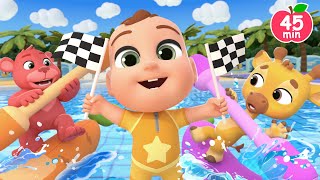 Swimming Pool Games🛟 Swimming Song More Lalafun Nursery Rhymes amp Original Kids Songs [upl. by Latin]