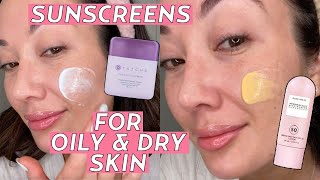 My Favorite Sunscreens for Oily and Dry Skin from Tatcha Glow Recipe amp More  Skincare Susan Yara [upl. by So]