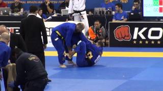 Cicero Costha vs Rogerio Cristo Master 2 Black belt Light Final IBJJF European 2014 [upl. by Yaf]