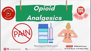 Opioid Analgesics Neurological Medications Nclex Quick Tips [upl. by Iahk]