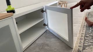 How To Install IKEA Cabinet Door Hinges [upl. by Latsirhc]