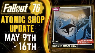 Fallout 76  FREE STATES DEFENSE BUNDLE Atomic Shop Update May 9th 2023 [upl. by Nolat227]