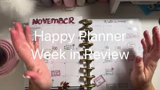 Happy Planner Week in Review [upl. by Alinoel121]