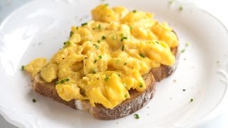 Perfect Creamy Scrambled Eggs Recipe [upl. by Ok]