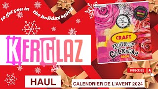 CALENDRIER DE LAVENT 2024  ART BY MARLENE de STUDIOLIGHT HAUL KERGLASS 1 petit nouveau Team NOEL [upl. by Sirtimed]