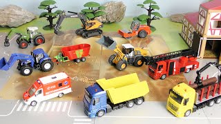 Bagger Kinderfilm mit Autos und Traktor  Cartoons für Kinder Deutsch [upl. by Aida]