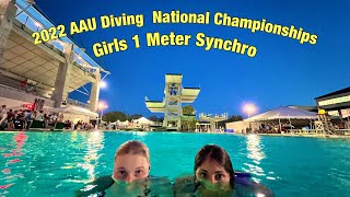 2022 AAU Diving National Championships Synchronized Diving 1 Meter [upl. by Rintoul]