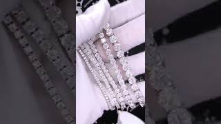 🤩 Watch these HipHopBling Moissanite Tennis Bracelets pass the Diamond Tester ✅ [upl. by Nyleikcaj658]