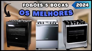 OS 5 MELHORES FOGÕES 5 BOCAS DE 2024 Qual o Melhor Tem fogão 5 bocas inox e mesa de vidro [upl. by Ciapha935]