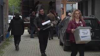 Kosovo Serbs vote in referendums to oust Albanian mayors amidst a tense situation with Serbia [upl. by Siocnarf]