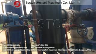 Discharging Process of Beston Crude Oil Sludge Treatment Plant [upl. by Dorehs]