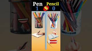 Pen vs Pencil ❓ shorts trending viralvideo [upl. by Noiwtna]