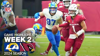 Los Angeles Rams vs Arizona Cardinals  2024 Week 2 Game Highlights [upl. by Bolan720]