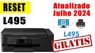 Reset Epson L495 Atualizado Julho 2024 RESET de almofadas de tinta [upl. by Rinna850]