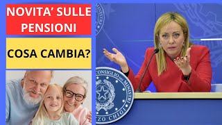 NOVITA SULLE PENSIONI [upl. by Ahseid133]