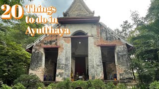 20 things to do in Ayutthaya  Food Temples and So Much More  Thailand 2023 [upl. by Eikin370]