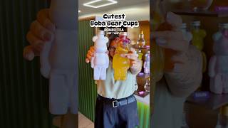 Cutest Boba Bear cups  Romeo Tea • Tampa FL [upl. by Ihab]