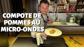 RECETTE DE NORBERT  COMPOTE DE POMMES AU MICROONDES PAIN DE MIE CARAMEL [upl. by Araed509]