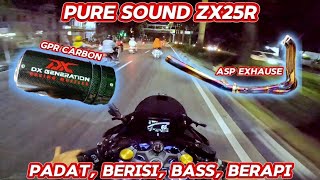 PURE SOUND ZX25R KNALPOT ASP EXHAUSE  SLINCER DX GENERATION GPR CARBON [upl. by Uyerta]