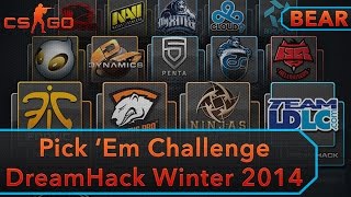 CSGO  DreamHack Winter 2014 PickEm Challenge  Unboxing [upl. by Leeann]