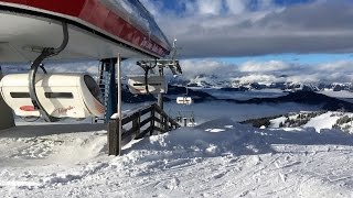 Skiing Austria  Grafenberg  Wagrain village Abfahrt 38 300117 [upl. by Jayne]