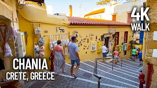 Chania Walking Tour  Most Beautiful Town on Island Crete Greece [upl. by Marras]