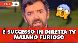 Alberto Matano su tutte le furie é successo in diretta TV blocchiamo tutto [upl. by Najram]