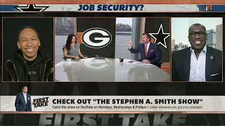 Stephen A thinks Jeff Saturday is MORE HOLLYWOOD than him  First Take [upl. by Brebner]