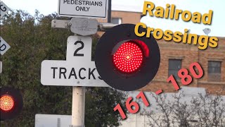 Railroad Crossings 161 To 180 Compilation Which One Is Your Favorite [upl. by Aisyat229]