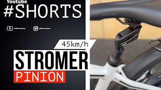 shorts  STROMER ST2 Pinion und Gates Carbon Drive 45 kmh ebike spedelec pinion stromer [upl. by Yrffej]