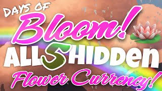 All 5 Hidden Flower Event Currency  Days of Bloom Sky Children of the Light nastymold [upl. by Hessler]