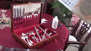 Few Vintage Silver Plate Flatware Box Flips Pt 1 [upl. by Robillard]