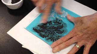 Silk screening for fused glass [upl. by Eissat791]