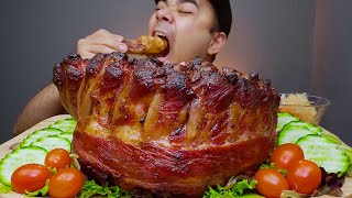 CROWN ROASTED PORK RIBS  Mukbang Asmr  ALFIE EATS [upl. by Llenrub]