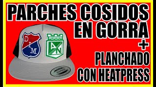 PARCHES COSIDOS Y PLANCHADOS EN GORRAS❌DIGITALIZACION DE BORDES PARA PARCHES [upl. by Ellehcyar]