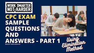 CPC Sample Question and Answers Part 1 Elimination Method medicalcoding cpcexam cpccertification [upl. by Briggs]