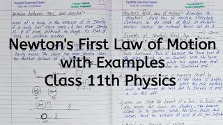 Newtons First Law of Motion with Examples  Chapter 4  Laws of Motion  Class 11 Physics [upl. by Pasadis452]