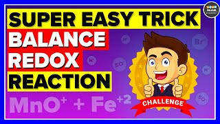 Balancing Redox Reactions By Ion Electron Method  Easy Trick [upl. by Evyn862]