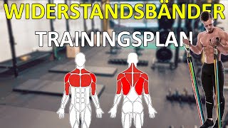 Trainingsplan mit Widerstandsbändern  Fitness Band für Zuhause oder Unterwegs [upl. by Atidnan85]