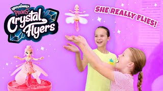 NEW Hatchimals Pixies Crystal Flyers Unboxing with Tic Tac Toy Addy and Maya  Realflying Pixies [upl. by Gladdy759]