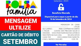 BOLSA FAMÍLIA MENSAGEM DA CAIXA ULTILIZE SEU CARTÃO PARA COMPRAR NO DÉBITO E PAGAR CONTAS [upl. by Notlim]