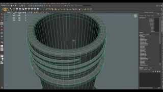 Maya tutorial Modeling screw thread on bottle [upl. by Katherina]