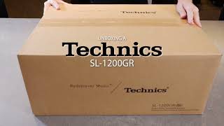 Unboxing a Technics SL1200GR Turntable [upl. by Acceb]