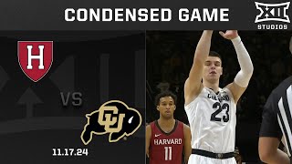 Harvard vs Colorado Condensed Game  202425 Big 12 Mens Basketball [upl. by Ariadne]