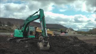 Kobelco zero tail swing excavator [upl. by Odrude]