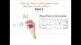 Voicing Place amp Manner of Articulation  Part 1 [upl. by Abigail933]