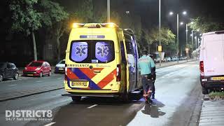 Alcomobilist ramt lichtmast en komt meters verderop tot stilstand Erasmusweg Den Haag [upl. by Gaven]