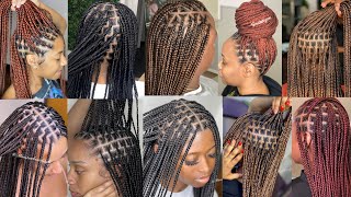 50 Gorgeous amp Stylish Knotless Braids Hairstyles for Black Women stylish knotless box braids [upl. by Ahsirtal]