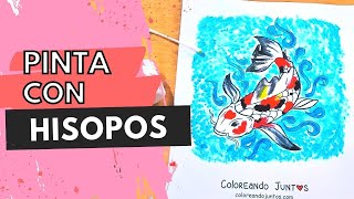 Cómo Pintar con Hisopos o Cotonetes  Coloreando Juntos [upl. by Jeritah]