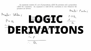 Simple Derivations for Logic Arguments [upl. by Chafee902]